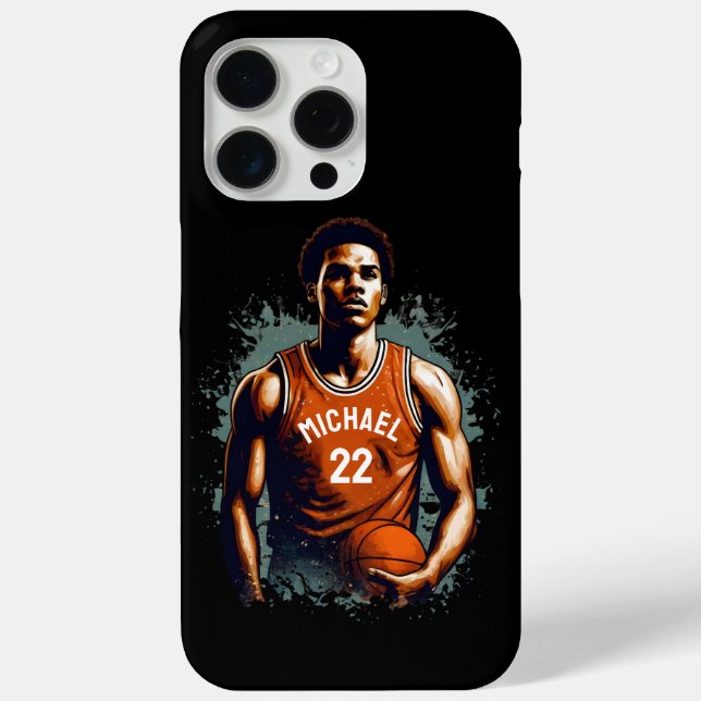 Add Your Name And Number basketball player Custom Case-Mate iPhone Case (Back)