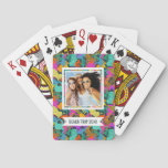 Add Your Name | Animal Silhouettes Pattern Poker Cards
