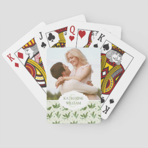 Add Your Name   Banana Leaf With Triangles Poker Cards