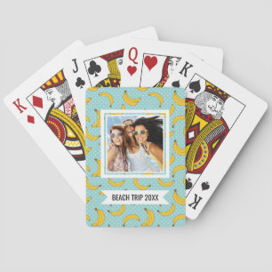 Add Your Name Bananas And Polk Dots Poker Cards