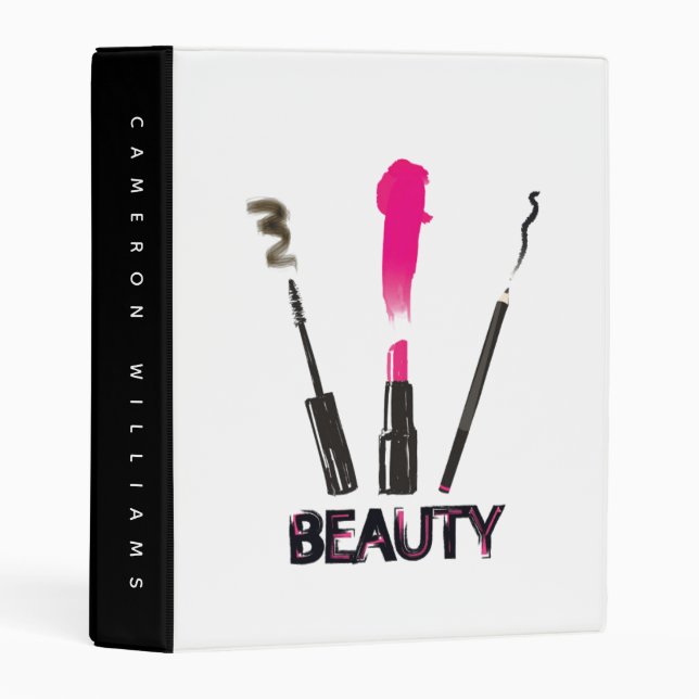 Add Your Name | Beauty Tools Mini Binder (Front/Spine)