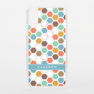 Add Your Name Bee Hive Module Pattern iPhone XS Case