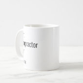 Add Your Name Best Chiropractor Ever Typography Coffee Mug (Front Left)