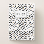 Add Your Name | Black Brush Strokes &amp; Dots Pocket Folder