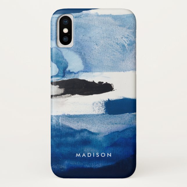 Add Your Name | Blue Amore II Case-Mate iPhone Case (Back)