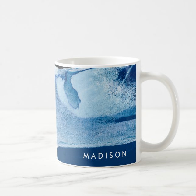 Add Your Name | Blue Amore II Coffee Mug (Right)