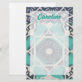 Add Your Name | Blue Batik Tile II (Front/Back)