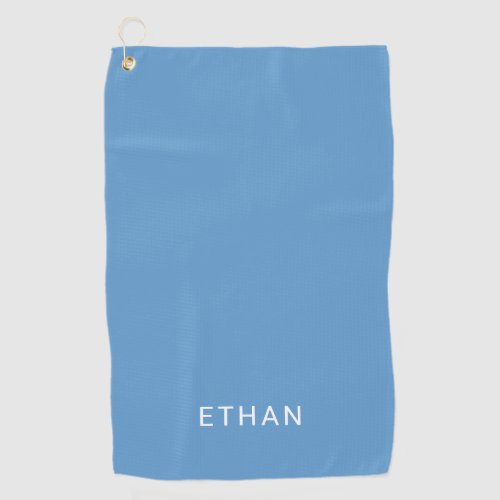 Add Your Name  Blue Golf Towel