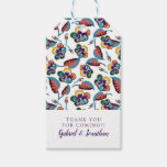 Add Your Name | Bright Hibiscus Pattern Gift Tags