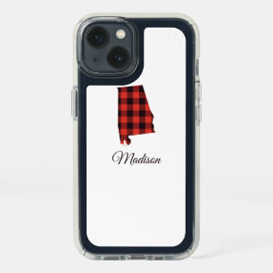 Add Your Name   Buffalo Check Alabama Speck iPhone 13 Case