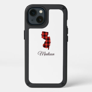 Add Your Name   Buffalo Check New Jersey Speck iPhone 13 Case