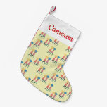 Add Your Name | Carrying A Pill Pattern Small Christmas Stocking