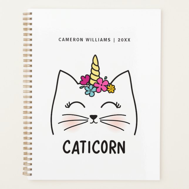 Add Your Name | Caticorn Planner (Front)