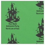 Add Your Name Change ANY Text Spooky Haunted House Fabric