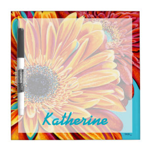 Add Your Name   Color Bursts II Dry-Erase Board