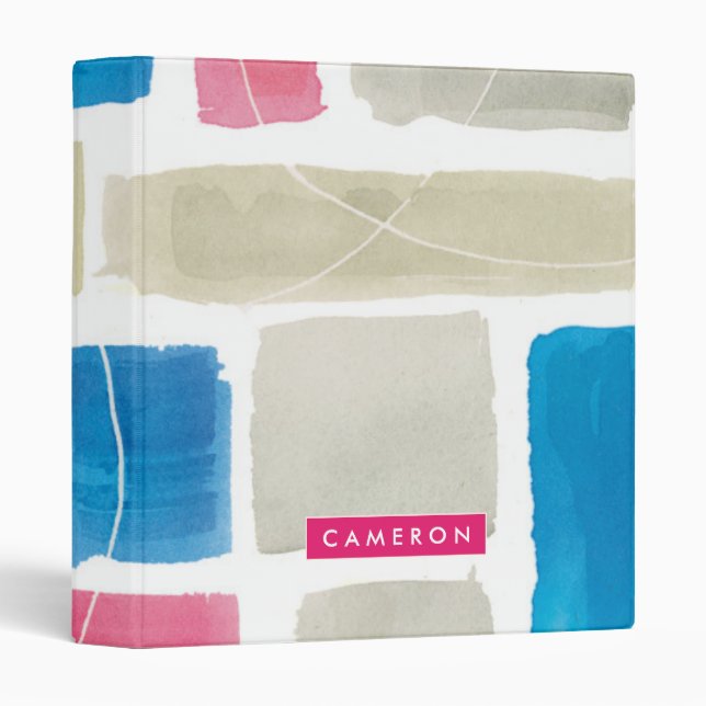 Add Your Name | Comares III Abstract Print Binder (Front/Spine)