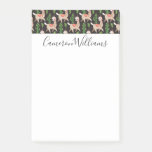 Add Your Name | Cute Decorated Llamas Pattern Post-it Notes