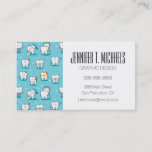 Add Your Name | Cute Dental Pattern Business Card