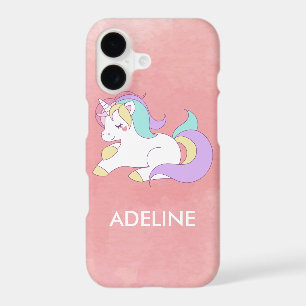 Add Your Name Cute Magical Unicorn Personalized iPhone 17 Case