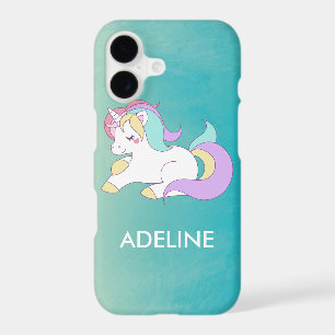 Add Your Name Cute Magical Unicorn Personalized iPhone 17 Case