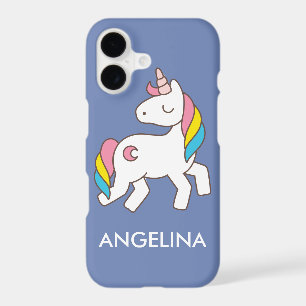 Add Your Name Cute Magical Unicorn Personalized iPhone 17 Case