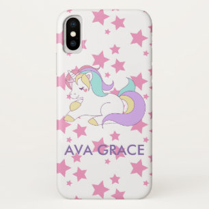 Add Your Name Cute Magical Unicorn Personalized iPhone X Case