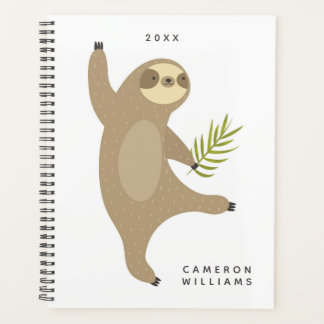 Add Your Name | Dancing Sloth | Why Not? Planner