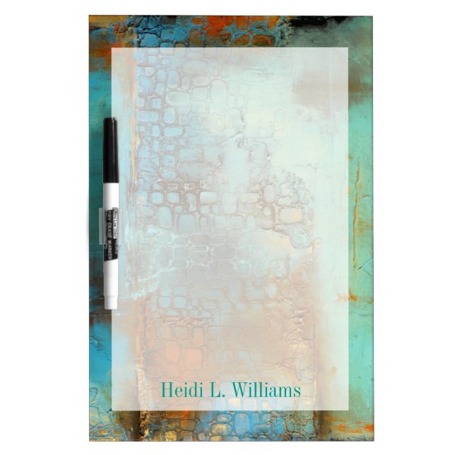 Add Your Name | Deja Blue Dry-Erase Board (Front)