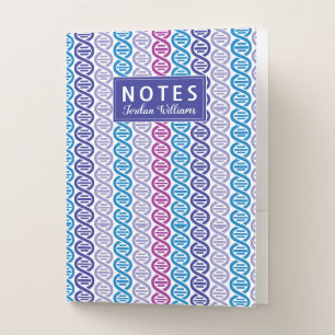 Add Your Name DNA Pattern Pocket Folder