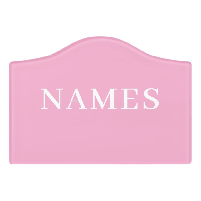 Add Your Name Door Sign (Small Crest Front)