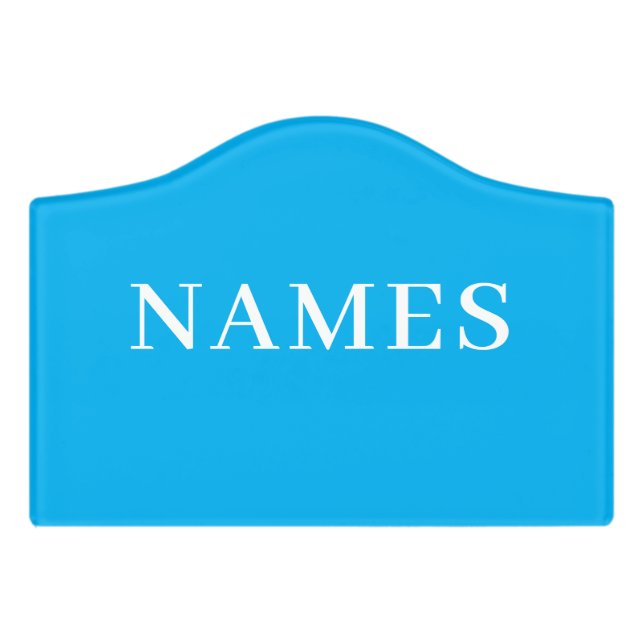 Add Your Name Door Sign (Small Crest Front)