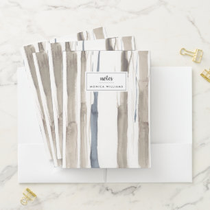 Add Your Name   Duo Tone Trees II Pocket Folder