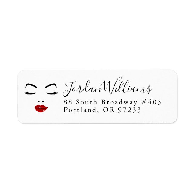 Add Your Name | Elegant Face Label (Front)