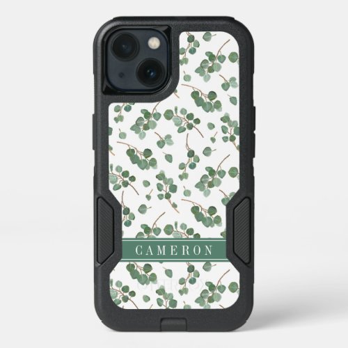 Add Your Name  Eucalyptus Silver Dollar Tree iPhone 13 Case