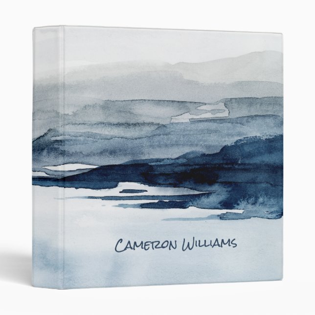 Add Your Name | Faded Horizon II 3 Ring Binder (Front/Spine)