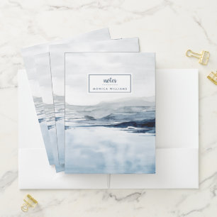 Add Your Name   Faded Horizon II Pocket Folder