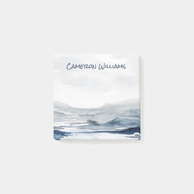 Add Your Name | Faded Horizon II Post-it Notes (Front)