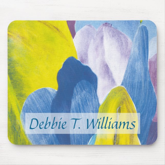 Add Your Name | False Indigo III Mouse Pad (Front)