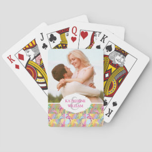 Add Your Name   Flamingo Parade Poker Cards