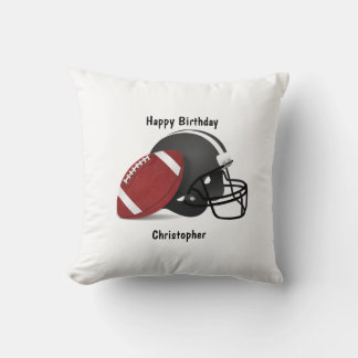 Add your name Football Throw Pillow