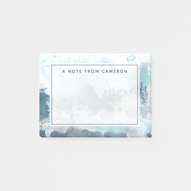 Add Your Name | Forest Sea Post-it Notes (Front)