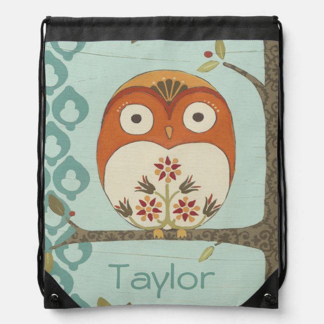 Add Your Name | Forest Whimsy I Drawstring Bag (Front)