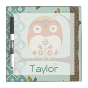 Add Your Name   Forest Whimsy I Dry Erase Board