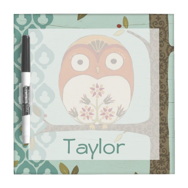 Add Your Name | Forest Whimsy I Dry Erase Board (Front)