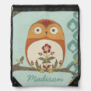 Add Your Name Forest Whimsy II Drawstring Bag