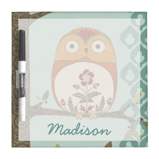 Add Your Name | Forest Whimsy II Dry-Erase Board (Front)