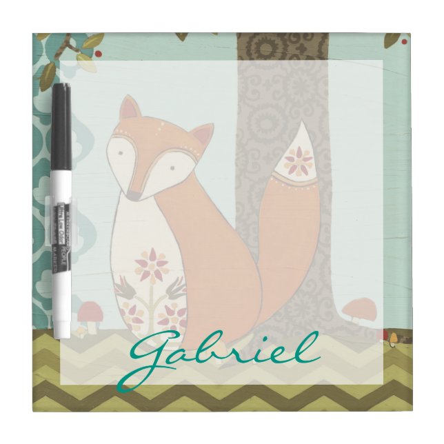 Add Your Name | Forest Whimsy IV Dry Erase Board (Front)