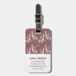 Add Your Name | Funny Llamas Pattern Luggage Tag