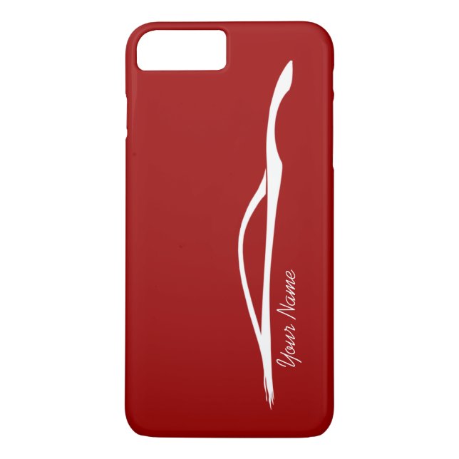 "add your name" G37 White Silhouette - Red Case-Mate iPhone Case (Back)