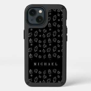 Add Your Name Geometric Gems Speck iPhone 13 Case